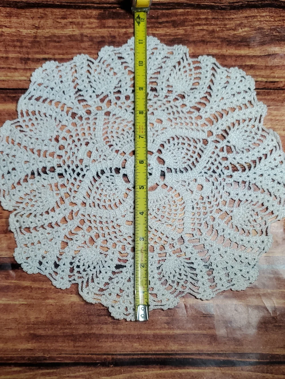 Handmade Cream Crochet Doily - Home Accents